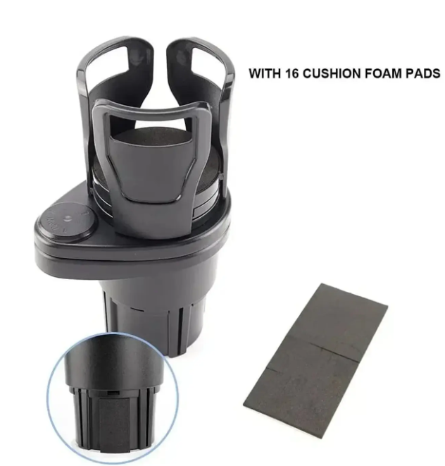 Portavasos ajustable 2 en 1 para auto