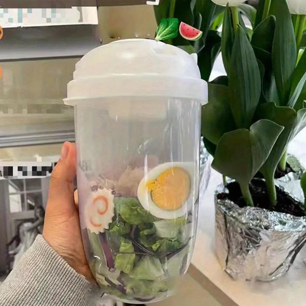 Vaso De Ensalada Portátil Con Tapa Tened