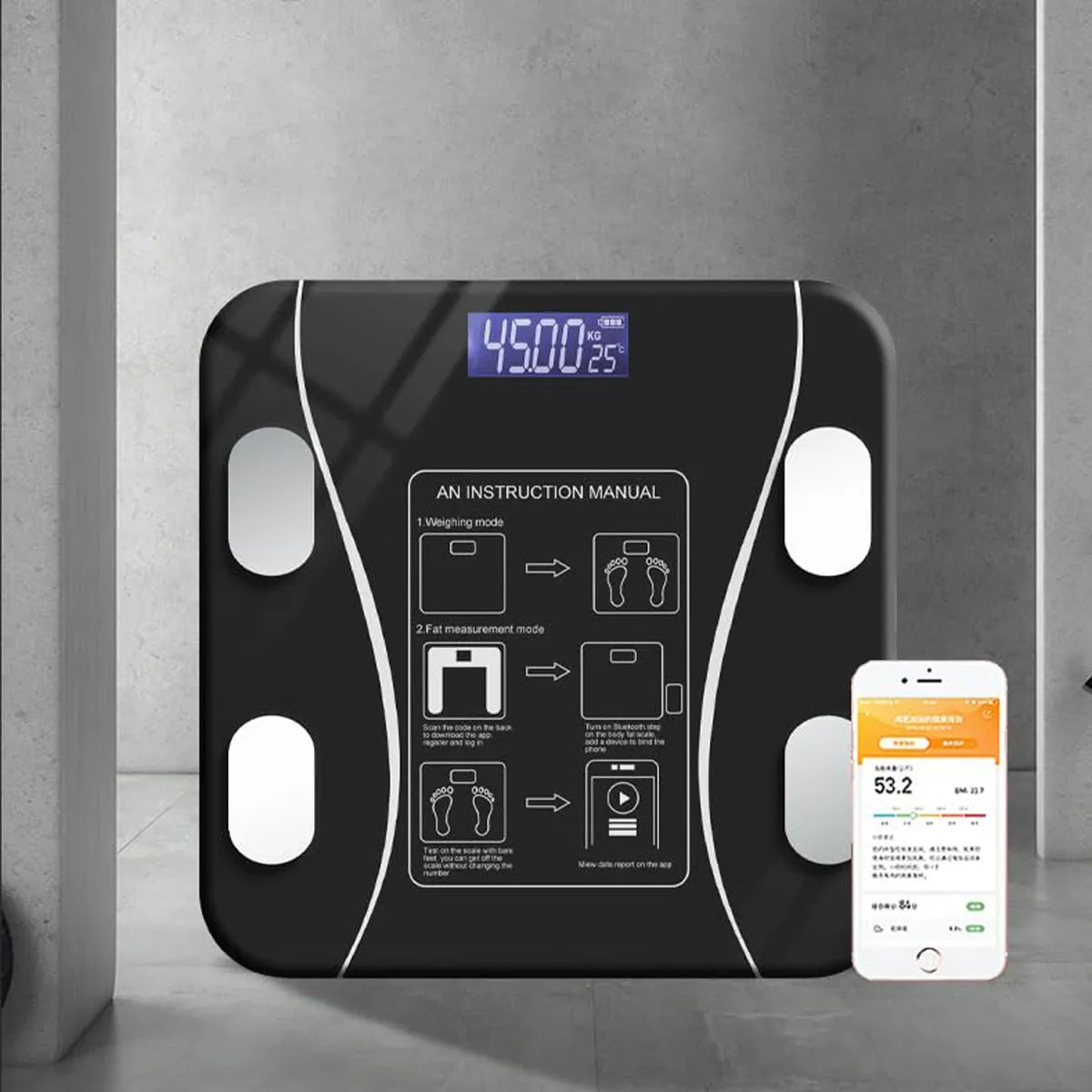 Pesa Digital De Baño Inteligente