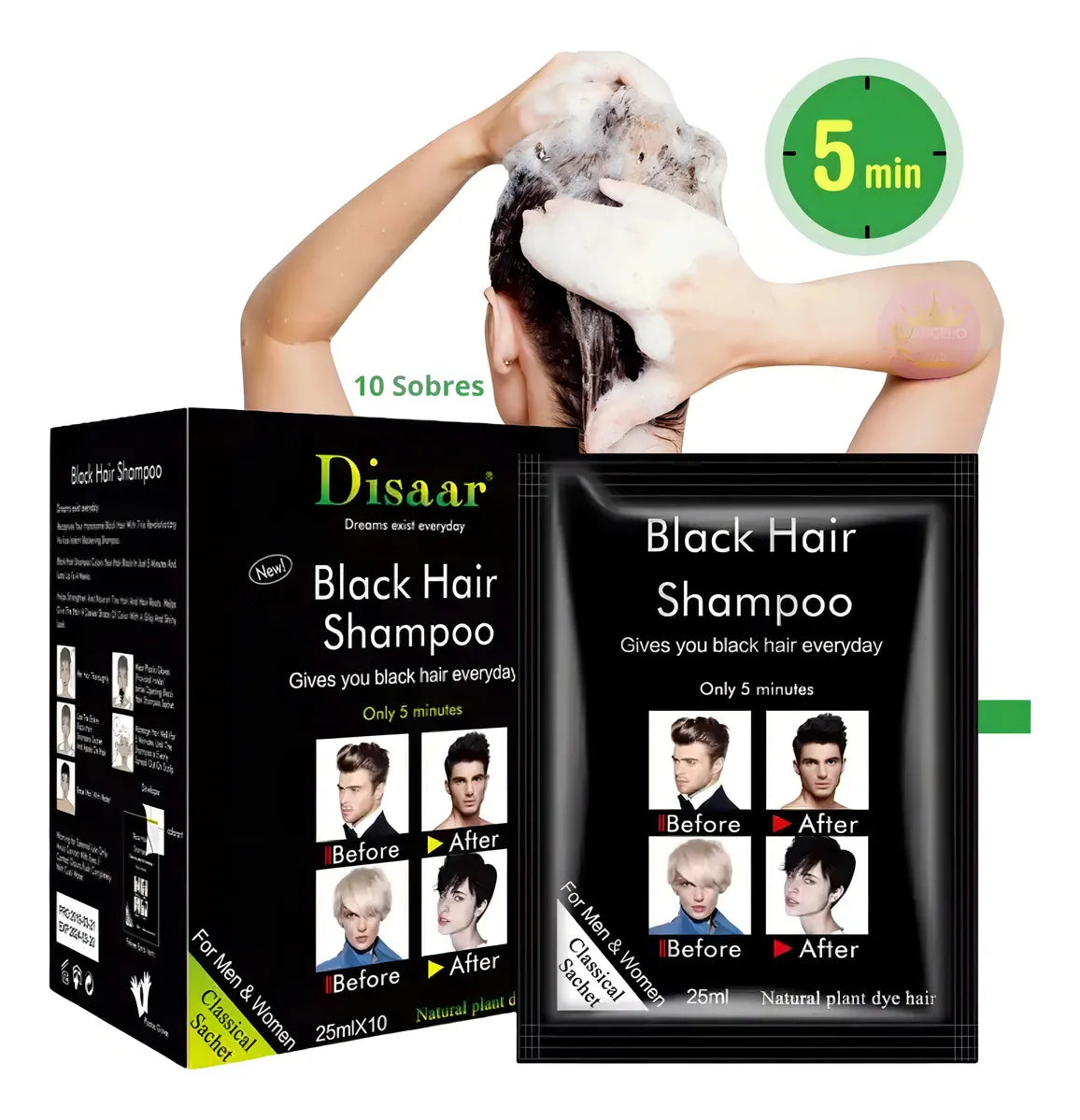 Shampoo Cubre Canas Disaar 25ML x 10Pcs