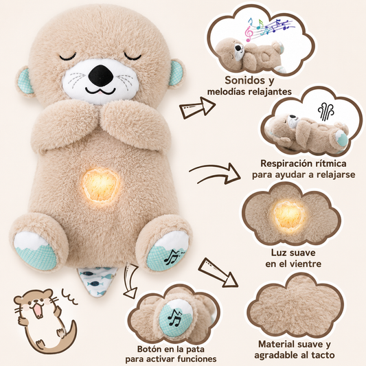 Nutria Peluche de Apego Respira bebe
