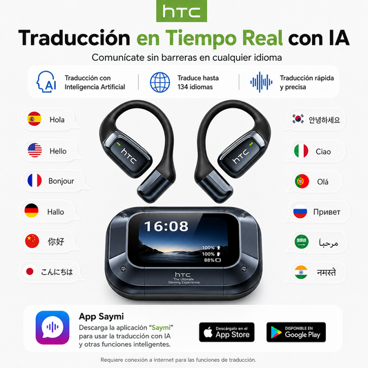 Auriculares Traductores con IA - ENVIO INTERNACIONAL