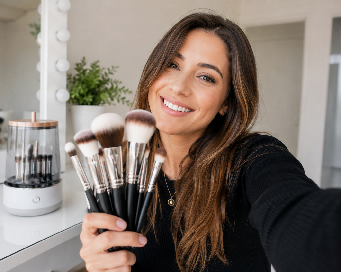 Máquina Limpiadora de brochas maquillaje