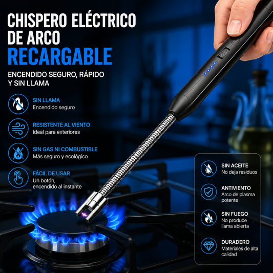 CHISPERO RECARGABLE CON USB
